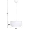 ΦΩΤΙΣΤΙΚΟ ΟΡΟΦΗΣ ΚΥΛΙΝΔΡΙΚΟ KRIKS HM4707.01 PVC ΣΕ ΛΕΥΚΟ Φ30x70Υεκ.