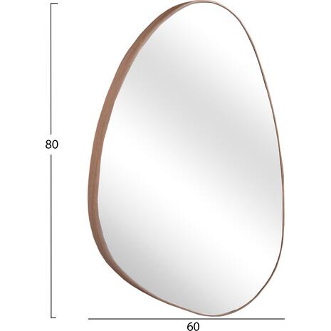 ΚΑΘΡΕΠΤΗΣ ΤΟΙΧΟΥ IRREGU HM4487.03 ΜΕ ΠΛΑΙΣΙΟ MDF ΦΥΣΙΚΟ ΧΡΩΜΑ ΞΥΛΟΥ 60x80Υεκ.