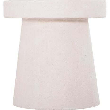 ΤΡΑΠΕΖΙ ΣΑΛΟΝΙΟΥ ΣΤΡΟΓΓΥΛΟ ΣΕΙΡΑ SANTORINI HM18052 MDF ΣΕ ΥΠΟΛΕΥΚΟ ΧΡΩΜΑ Φ48x49Υεκ.