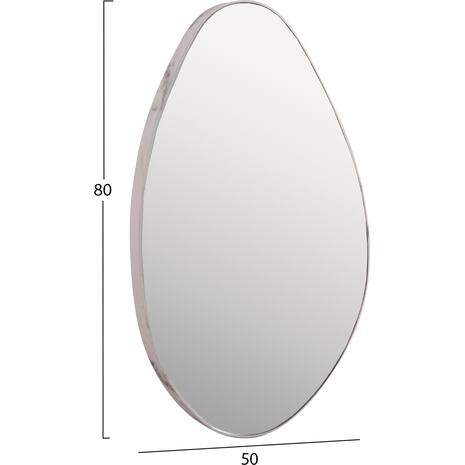 ΚΑΘΡΕΠΤΗΣ ΤΟΙΧΟΥ DROP HM4488.05 ΜΕ ΠΛΑΙΣΙΟ MDF ΣΕ ΧΡΩΜΑΤΙΣΜΟ WHITE MARBLE 50x80Υεκ.