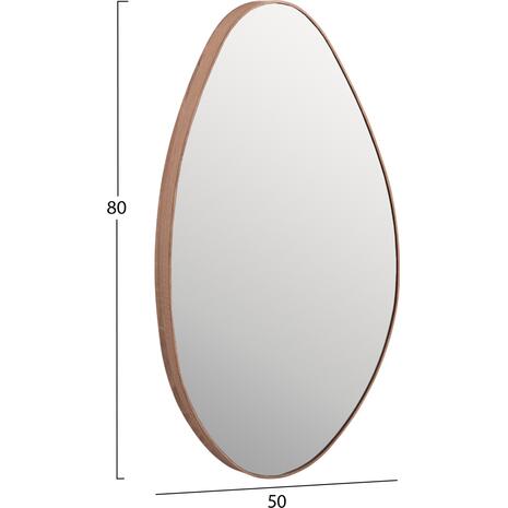ΚΑΘΡΕΠΤΗΣ ΤΟΙΧΟΥ DROP HM4488.03 ΜΕ ΠΛΑΙΣΙΟ MDF ΣΕ ΦΥΣΙΚΟ ΧΡΩΜΑ ΞΥΛΟΥ 50x80Υεκ.