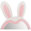 ΠΑΙΔΙΚΟΣ ΚΑΘΡΕΦΤΗΣ ΔΑΠΕΔΟΥ BUNNY HM4489.01 MDF ΡΟΖ & ΛΕΥΚΟ-ΜΑΥΡΟ STAND 80x162Υεκ.