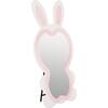 ΠΑΙΔΙΚΟΣ ΚΑΘΡΕΦΤΗΣ ΔΑΠΕΔΟΥ BUNNY HM4489.01 MDF ΡΟΖ & ΛΕΥΚΟ-ΜΑΥΡΟ STAND 80x162Υεκ.