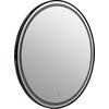 ΚΑΘΡΕΠΤΗΣ ΤΟΙΧΟΥ ΣΤΡΟΓΓΥΛΟΣ ROUNDER HM4503.01 ΑΛΟΥΜΙΝΙΟ ΣΕ ΜΑΥΡΟ-ΦΩΤΙΣΜΟΣ LED Φ80εκ.