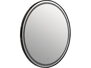 ΚΑΘΡΕΠΤΗΣ ΤΟΙΧΟΥ ΣΤΡΟΓΓΥΛΟΣ ROUNDER HM4503.01 ΑΛΟΥΜΙΝΙΟ ΣΕ ΜΑΥΡΟ-ΦΩΤΙΣΜΟΣ LED Φ80εκ.