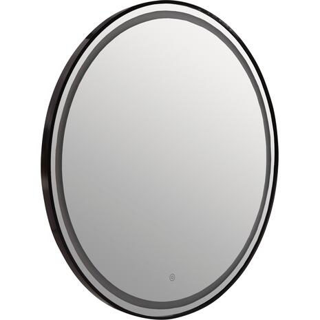 ΚΑΘΡΕΠΤΗΣ ΤΟΙΧΟΥ ΣΤΡΟΓΓΥΛΟΣ ROUNDER HM4503.01 ΑΛΟΥΜΙΝΙΟ ΣΕ ΜΑΥΡΟ-ΦΩΤΙΣΜΟΣ LED Φ80εκ.
