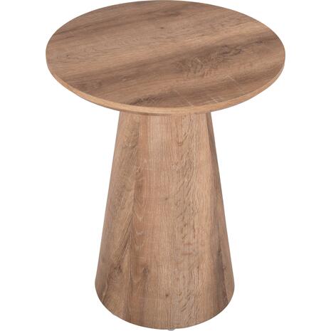 ΒΟΗΘΗΤΙΚΟ ΤΡΑΠΕΖΑΚΙ KARAN HM18029 MDF ΣΕ ΦΥΣΙΚΟ ΧΡΩΜΑ ΞΥΛΟΥ Φ45x56,5Υεκ