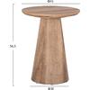 ΒΟΗΘΗΤΙΚΟ ΤΡΑΠΕΖΑΚΙ KARAN HM18029 MDF ΣΕ ΦΥΣΙΚΟ ΧΡΩΜΑ ΞΥΛΟΥ Φ45x56,5Υεκ