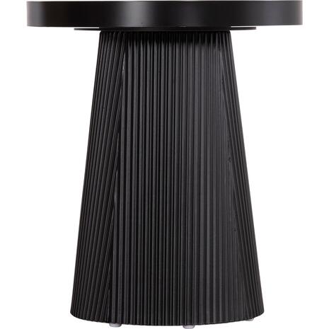 ΤΡΑΠΕΖΑΚΙ ΒΟΗΘΗΤΙΚΟ DENTON HM18023.01 MDF TOP ΦΥΣΙΚΟ ΞΥΛΟΥ-ΒΑΣΗ ΜΑΥΡΗ Φ45x51,5Υεκ.