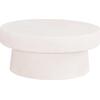 ΤΡΑΠΕΖΙ ΣΑΛΟΝΙΟΥ ΣΤΡΟΓΓΥΛΟ ΣΕΙΡΑ SANTORINI HM18050 MDF ΣΕ ΥΠΟΛΕΥΚΟ ΧΡΩΜΑ Φ80x35Υεκ.