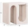 ΤΡΑΠΕΖΙ ΣΑΛΟΝΙΟΥ ΣΕΙΡΑ SANTORINI HM18070 MDF ΣΕ ΥΠΟΛΕΥΚΟ ΧΡΩΜΑ 48x38x48,5Υεκ.