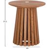 ΤΡΑΠΕΖΑΚΙ ΒΟΗΘΗΤΙΚΟ TALBERT HM18025 MDF ΣΕ ΦΥΣΙΚΟ ΞΥΛΟΥ Φ45x50,5Υεκ.