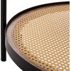ΤΡΑΠΕΖΙ ΣΑΛΟΝΙΟΥ SEITZ HM18030 ΓΥΑΛΙ TOP-ΜΕΤΑΛΛΟ-RATTAN ΣΕ ΦΥΣΙΚΟ Φ80x45Υεκ.