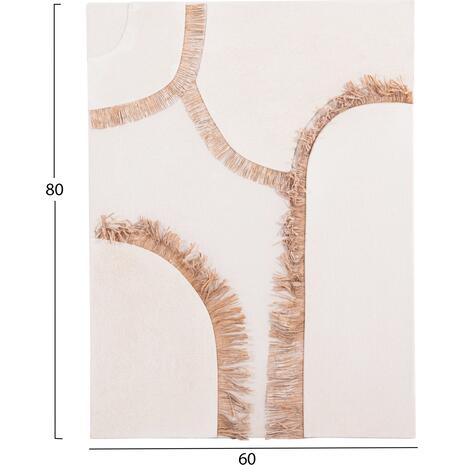 ΠΙΝΑΚΑΣ ΟΡΘΟΓΩΝΙΟΣ ΣΕΙΡΑ SANTORINI HM4532 MDF ΥΠΟΛΕΥΚΟ ΧΡΩΜΑ-ΔΙΑΚΟΣΜΗΣΗ ΜΠΕΖ 60x4,5(πάχος)x80Υεκ.