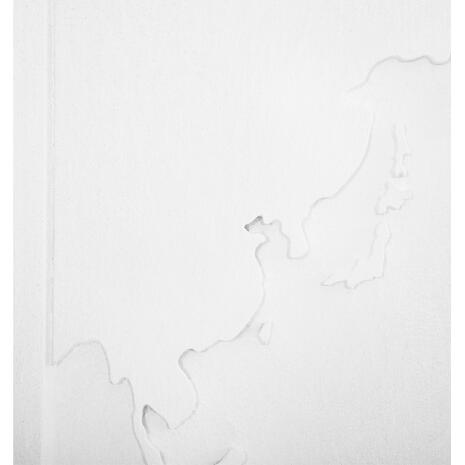 ΠΙΝΑΚΑΣ 3-ΠΤΥΧΟΣ WORLD MAP SANTORINI HM4504 MDF ΣΕ ΥΠΟΛΕΥΚΟ ΧΡΩΜΑ 180x4(πάχος)x120Υεκ.