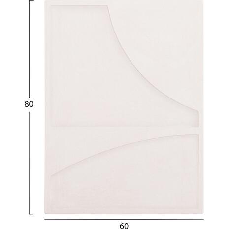 ΠΙΝΑΚΑΣ ΟΡΘΟΓΩΝΙΟΣ ΣΕΙΡΑ SANTORINI HM4509 MDF ΥΠΟΛΕΥΚΟ ΧΡΩΜΑ 60x4(πάχος)x80Υεκ.