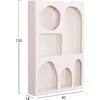 ΡΑΦΙΕΡΑ-ΚΟΜΜΟ ΣΕΙΡΑ SANTORINI HM18059 MDF ΣΕ ΥΠΟΛΕΥΚΟ 80x18x120Υεκ.