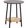 ΒΟΗΘΗΤΙΚΟ ΤΡΑΠΕΖAKI SEWELL HM18034 MDF ΣΕ ZEBRANO-ΜΕΤΑΛΛΙΚΑ ΠΟΔΙΑ-WICKER Φ45x55Υεκ