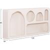 ΡΑΦΙ ΤΟΙΧΟΥ ΣΕΙΡΑ SANTORINI HM18063.01 MDF ΣΕ ΥΠΟΛΕΥΚΟ 120x18x60Υεκ.