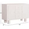 ΜΠΟΥΦΕΣ ΣΕΙΡΑ SANTORINI HM18048 MDF ΣΕ ΥΠΟΛΕΥΚΟ ΧΡΩΜΑ-3 ΣΥΡΤΑΡΙΑ & 2 ΠΟΡΤΕΣ 120x38x80Υεκ.