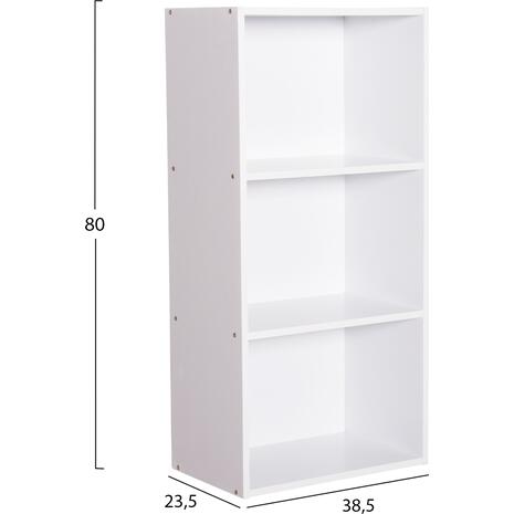 ΡΑΦΙΕΡΑ ΤΟΙΧΟΥ CUBICON HM9941.01 ΛΕΥΚΗ ΜΕΛΑΜΙΝΗ 38,5x23,5x80Υεκ.