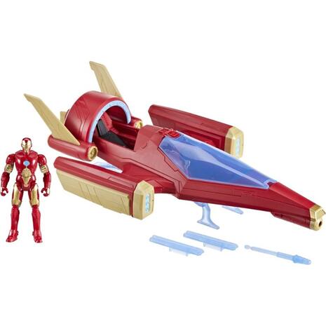 Jet μάχης Marvel Avengers με φιγούρα Iron Man Epic Hero Series Repulsor Blast Battle