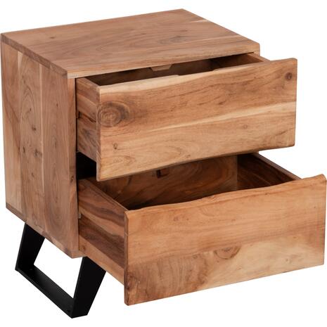 ΚΟΜΟΔΙΝΟ ALICIA HM8360.11 ΑΠΟ ΜΑΣΙΦ ΞΥΛΟ ΑΚΑΚΙΑΣ 45x35x56Yεκ.