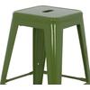 ΣΚΑΜΠΟ ΜΕΣΑΙΟΥ ΥΨΟΥΣ ΜΕΤΑΛΛΙΚΟ MELITA-PRO HM8573.53 ΣΕ LIGHT OLIVE GREEN 43x43x67Υεκ.