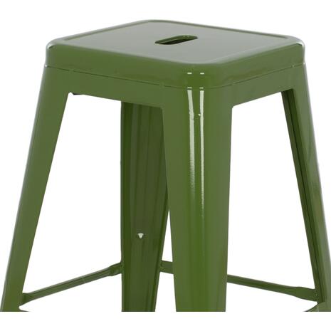 ΣΚΑΜΠΟ ΜΕΣΑΙΟΥ ΥΨΟΥΣ ΜΕΤΑΛΛΙΚΟ MELITA-PRO HM8573.53 ΣΕ LIGHT OLIVE GREEN 43x43x67Υεκ.