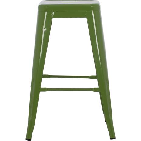 ΣΚΑΜΠΟ ΜΕΣΑΙΟΥ ΥΨΟΥΣ ΜΕΤΑΛΛΙΚΟ MELITA-PRO HM8573.53 ΣΕ LIGHT OLIVE GREEN 43x43x67Υεκ.