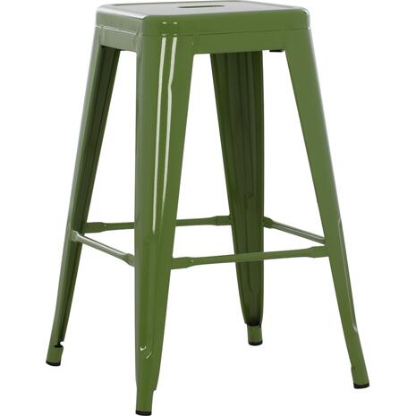 ΣΚΑΜΠΟ ΜΕΣΑΙΟΥ ΥΨΟΥΣ ΜΕΤΑΛΛΙΚΟ MELITA-PRO HM8573.53 ΣΕ LIGHT OLIVE GREEN 43x43x67Υεκ.
