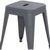 ΣΚΑΜΠΟ ΜΕΤΑΛΛΙΚΟ MELITA HM0096.50 ΣΕ ΓΚΡΙ ΜΑΤ ΧΡΩΜΑ 37x37x45Υεκ.