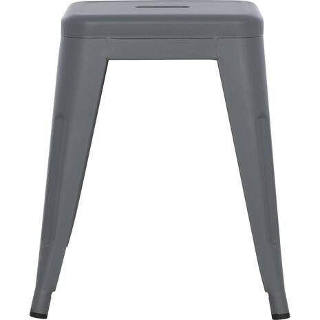 ΣΚΑΜΠΟ ΜΕΤΑΛΛΙΚΟ MELITA HM0096.50 ΣΕ ΓΚΡΙ ΜΑΤ ΧΡΩΜΑ 37x37x45Υεκ.