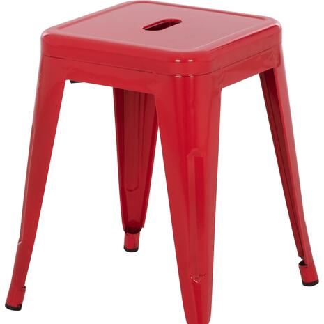 ΣΚΑΜΠΟ ΜΕΤΑΛΛΙΚΟ MELITA HM0096.44 ΣΕ ΚΟΚΚΙΝΟ ΧΡΩΜΑ 37x37x45Υεκ.