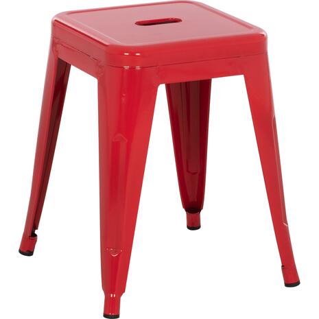 ΣΚΑΜΠΟ ΜΕΤΑΛΛΙΚΟ MELITA HM0096.44 ΣΕ ΚΟΚΚΙΝΟ ΧΡΩΜΑ 37x37x45Υεκ.