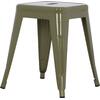 ΣΚΑΜΠΟ ΜΕΤΑΛΛΙΚΟ MELITA HM0096.43 ΣΕ DARK OLIVE ΧΡΩΜΑ 37x37x45Υεκ.