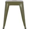 ΣΚΑΜΠΟ ΜΕΤΑΛΛΙΚΟ MELITA HM0096.43 ΣΕ DARK OLIVE ΧΡΩΜΑ 37x37x45Υεκ.