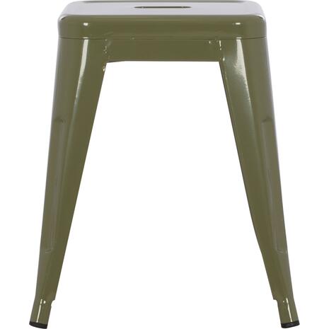 ΣΚΑΜΠΟ ΜΕΤΑΛΛΙΚΟ MELITA HM0096.43 ΣΕ DARK OLIVE ΧΡΩΜΑ 37x37x45Υεκ.