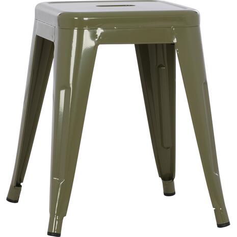 ΣΚΑΜΠΟ ΜΕΤΑΛΛΙΚΟ MELITA HM0096.43 ΣΕ DARK OLIVE ΧΡΩΜΑ 37x37x45Υεκ.