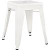 ΣΚΑΜΠΟ ΜΕΤΑΛΛΙΚΟ MELITA HM0096.41 ΣΕ MILK WHITE ΧΡΩΜΑ 37x37x45Υεκ.