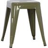 ΣΚΑΜΠΟ ΜΕΤΑΛΛΙΚΟ MELITA HM0096.43 ΣΕ DARK OLIVE ΧΡΩΜΑ 37x37x45Υεκ.