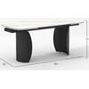 ΤΡΑΠΕΖΙ ΤΡΑΠΕΖΑΡΙΑΣ ΣΕΙΡΑ OBSESSION SM18087 ΚΕΡΑΜΙΚΟ TOP-ΜΕΤΑΛΛΙΚΑ ΠΟΔΙΑ 180x90εκ
