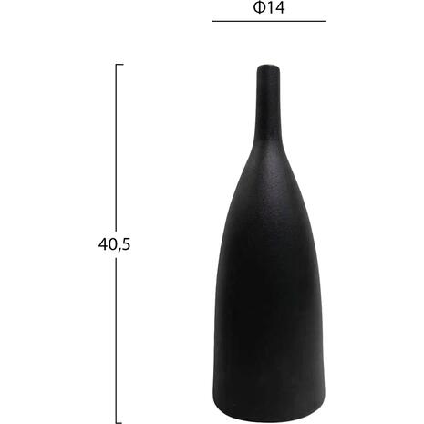 ΕΠΙΤΡΑΠΕΖΙΟ ΚΕΡΑΜΙΚΟ ΔΙΑΚΟΣΜΗΤΙΚΟ GALAD HM4634.02 ΜΑΥΡΟ ΜΑΤ Φ14x39Υεκ