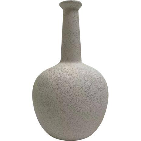 ΕΠΙΤΡΑΠΕΖΙΟ ΚΕΡΑΜΙΚΟ ΔΙΑΚΟΣΜΗΤΙΚΟ ELENDIL HM4593.01 ΥΠΟΛΕΥΚΟ ΚΡΥΣΤΑΛΛΙΚΟ Φ15x25Υεκ