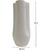 ΕΠΙΤΡΑΠΕΖΙΟ ΚΕΡΑΜΙΚΟ ΔΙΑΚΟΣΜΗΤΙΚΟ GLAΖΕ HM4611.01 ΚΡΥΣΤΑΛΛΙΚΟ ΥΠΟΛΕΥΚΟ Φ14x34Υεκ
