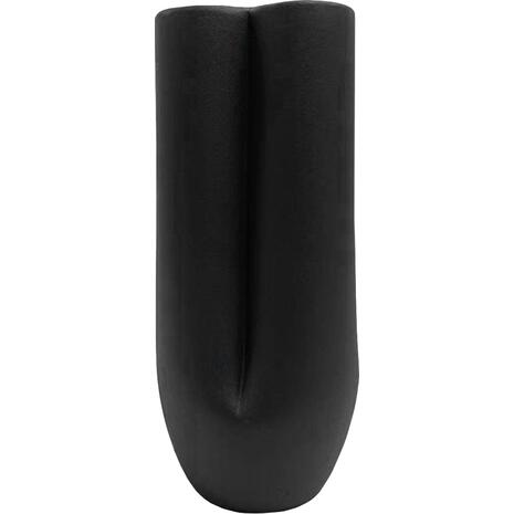 ΕΠΙΤΡΑΠΕΖΙΟ ΚΕΡΑΜΙΚΟ ΔΙΑΚΟΣΜΗΤΙΚΟ GLAΖΕ HM4611.02 ΜΑΥΡΟ ΜΑΤ Φ14x34Υ εκ.