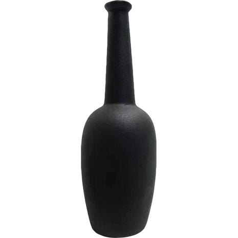 ΕΠΙΤΡΑΠΕΖΙΟ ΚΕΡΑΜΙΚΟ ΔΙΑΚΟΣΜΗΤΙΚΟ ELENDIL HM4592.02 ΜΑΥΡΟ ΜΑΤ Φ10x30Υεκ