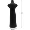 ΕΠΙΤΡΑΠΕΖΙΟ ΚΕΡΑΜΙΚΟ ΔΙΑΚΟΣΜΗΤΙΚΟ SCEPTER HM4636.02 ΜΑΥΡΟ ΜΑΤ Φ18x49Υεκ