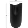 ΕΠΙΤΡΑΠΕΖΙΟ ΚΕΡΑΜΙΚΟ ΔΙΑΚΟΣΜΗΤΙΚΟ GLAΖΕ HM4607.02 ΜΑΥΡΟ ΜΑΤ 15x15x30Υεκ