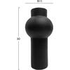 ΕΠΙΤΡΑΠΕΖΙΟ ΚΕΡΑΜΙΚΟ ΔΙΑΚΟΣΜΗΤΙΚΟ SCEPTER HM4605.02 ΜΑΥΡΟ ΜΑΤ Φ15x30Υ εκ.